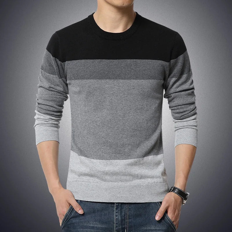 Autumn Stripe Slim Sweater